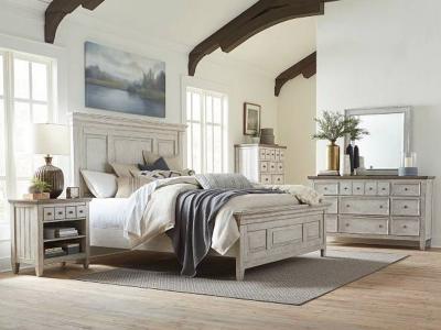 Heartland 7 Pc King Panel Bedroom Set - 824-BR-KPBDMCN