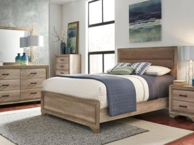 Sun Valley Collection 7 Piece King Storage Panel Bedroom Set - 439-BR-KUBDMCN