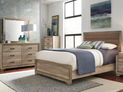 Sun Valley Collection 5 Piece Full Upholstered Bedroom Set - 439-BR-FUBDM
