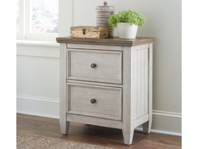 Heartland 2 Drawer Night Stand with Charging Station - 824-BR63