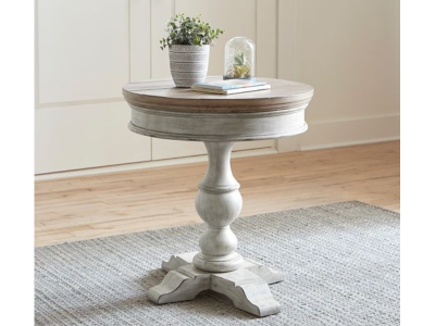 Heartland Round Pedestal Chair Side Table - 824-OT1022