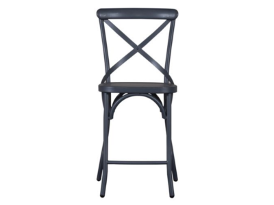 Vintage Back Counter Chair in Navy - 179-B300524-N