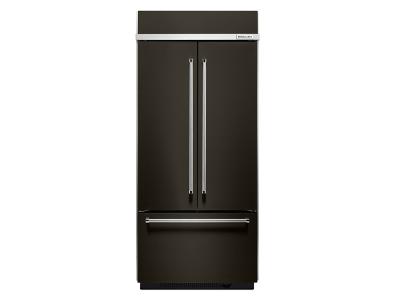 36" KitchenAid 20.8 Cu. Ft. Built In Stainless Steel French Door Refrigerator with Platinum Interior Design - KBFN506EBS