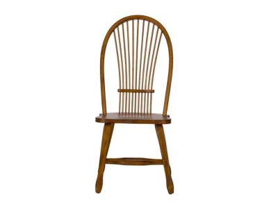 Treasures Sheaf Back Side Chair in Oak - 17-C1032