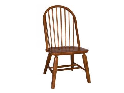 Treasures Bow Back Side Chair in Oak - 17-C2050