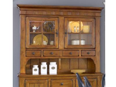 Treasures Hutch in Oak - 17-CH6285