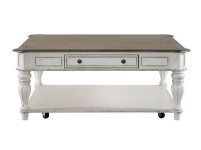 Maganolia Manor Collection Oversized Square Cocktail Table - 244-OT1014