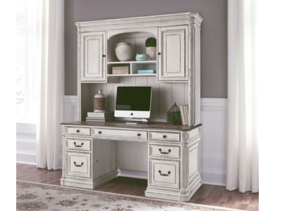 Magnolia Manor Collection Credenza & Hutch - 244-HOJ-CHS