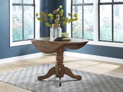 Round Carolina Crossing Dining Table with Pedestal Base - 186-T4242 / 186-P4242