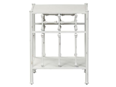 Vintage Open Night Stand in Antique White - 179-BR61-AW
