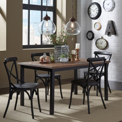 Vintage X Back Dining Chair in Black - 179-C3005-B
