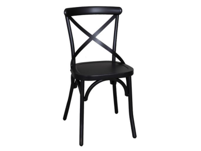 Vintage X Back Dining Chair in Black - 179-C3005-B