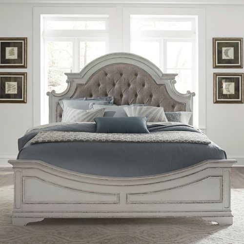 Magnolia Manor Collection Queen Upholstered Bed - 244-BR-QUB