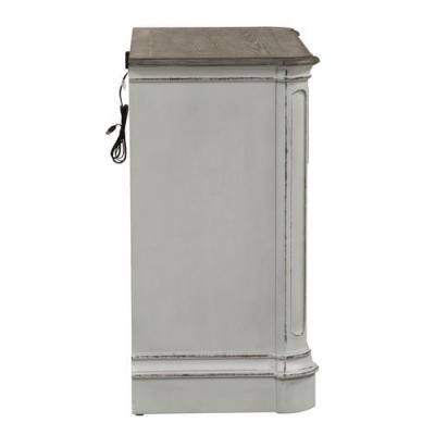 Magnolia Manor Collection 3 Drawer Bedside Chest w/ Charging Station - 244-BR64
