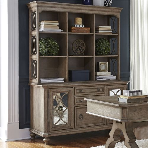 Simply Elegant Collection Credenza and Hutch Set - 412-HOJ-CHS