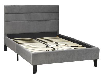 Queen Size Platform Bed In Grey - LX895-Q-GR