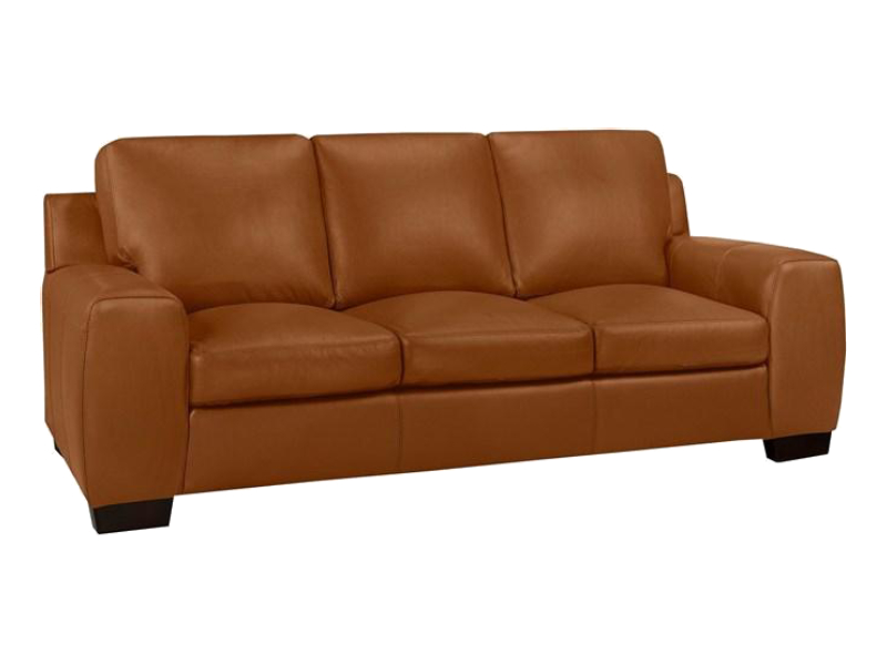 Vantage Stationary Leather Sofa - 1003-03-Saddle
