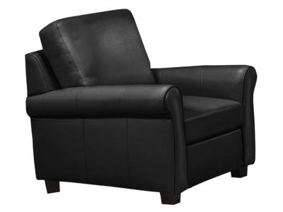 Hailey Leather Chair - HAILEY-CHAIR-RAVEN