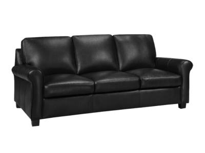 Hailey Leather Sofa - HAILEY-SOFA-RAVEN