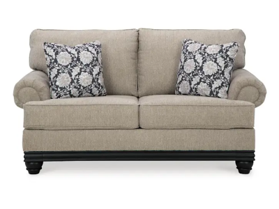 Elbiani Stationary Fabric Loveseat - 3870435