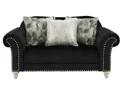 Signature Design by Ashley Furniture Harriotte Loveseat in Black - 2620535