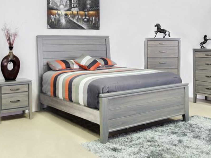 Mako Wood Furniture Robina King Panel Bed - 4300-K