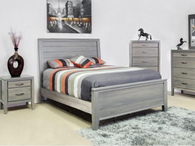 Mako Wood Furniture Robina Queen Panel Bed - 4300-Q