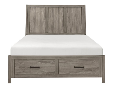 Harbour Collection Eastern King Platform Bed with Footboard Storage - 1526K-1EK*