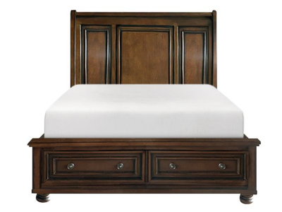 Cumberland Collection Queen Sleigh Platform Bed with Footboard - 2159-1*