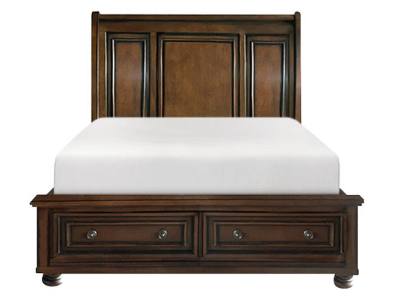 Cumberland Collection Eastern King Sleigh Platform Bed with Footboard Storage - 2159K-1EK*