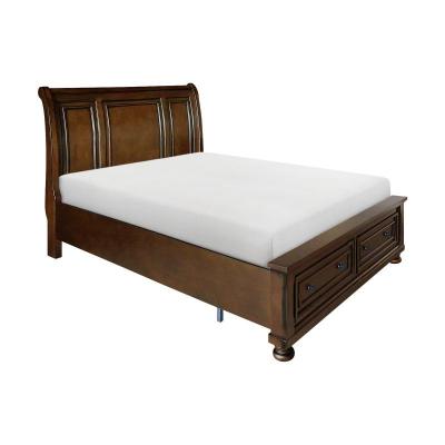 Cumberland Collection Eastern King Sleigh Platform Bed with Footboard Storage - 2159K-1EK*