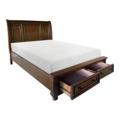 Cumberland Collection Eastern King Sleigh Platform Bed with Footboard Storage - 2159K-1EK*