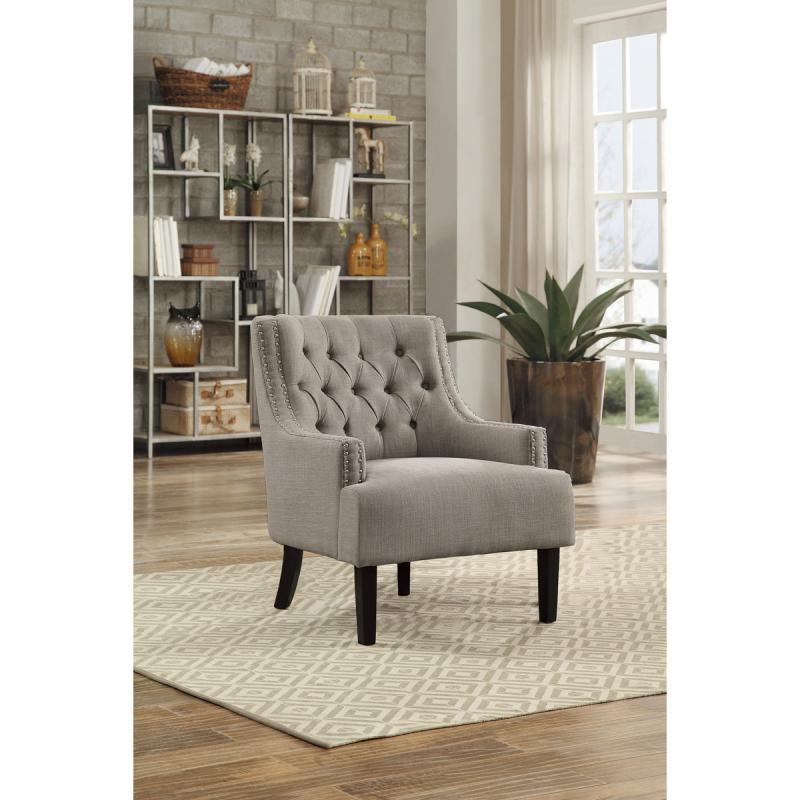 Charisma Collection Accent Chair in Textured Fabric - 1194TP