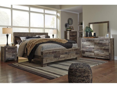 Benchcraft Derekson 7 Piece King Panel Bedroom Set - B200-31, B200-36, B200-46, B200-92, B200-58 / B200-56 / B200-97