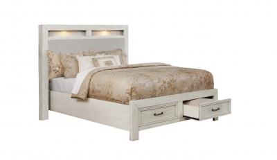 Darcy Collection Queen 6pc Storage Bedroom Set - 1700W-41700W-51700W-61700W-1 / 1700W-2 / 1700W-3