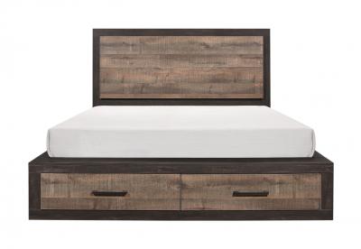 Miter Collection 6 Piece King Platform Bedroom Set - 1762K-1EK*1762-41762-51762-6