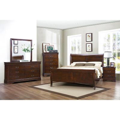 Mayville Collection Queen Beds with Brown Cherry Finish - 2147-1*