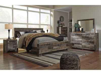 Benchcraft Derekson 6 Piece King Panel Bedroom Set - B200-31, B200-36, B200-92, B200-58 / B200-56 / B200-97