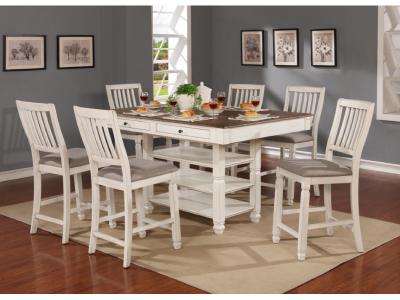 Nesbitt Collection 7 Piece Counter Height Dining Set - 7412W-367412W-24 (6)