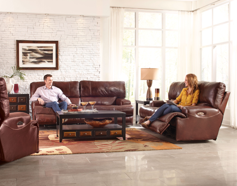 Catnapper positano reclining shop leather sofa