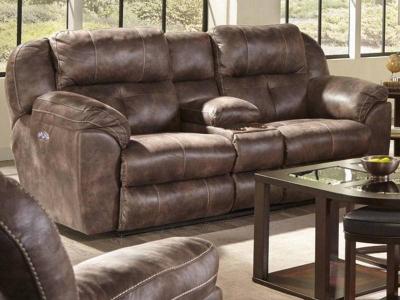 Catnapper Ferrington Power Reclining Leather Look Fabric Loveseat - 61899 1300-89