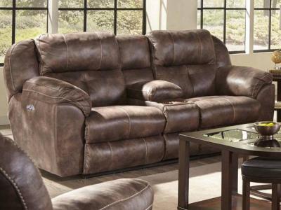 Catnapper Ferrington Power Reclining Leather Look Fabric Loveseat - 761899 1300-89