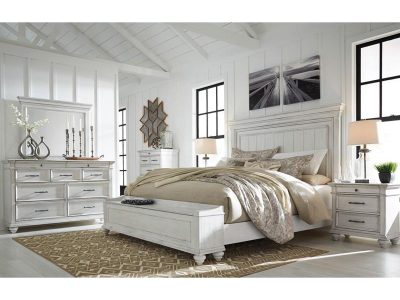 Benchcraft Kanwyn 5 Piece Queen Panel Bedroom Set with Storage Bench - B777-31, B777-36, B777-57 / B777-54S / B777-96