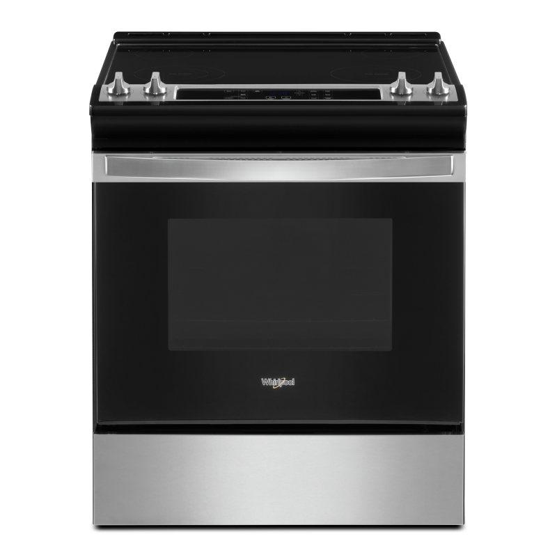 30" Whirlpool 4.8 Cu. Ft. Electric Range With Frozen Bake Technology In Stainless Steel - YWEE515S0LS