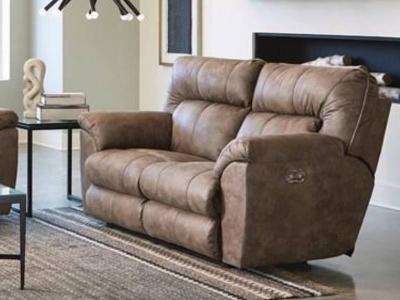 Catnapper Hollins Power Reclining Leather Look Loveseat  - 62652 1429-49