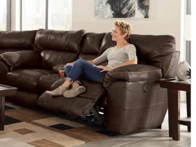 Catnapper Milan Power Reclining Leather Loveseat - 4349 1283-09 / 3083-09