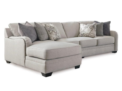 Benchcraft Dellara Fabric 3 Piece Sectional in Chalk - 3210116 / 3210146 / 3210156