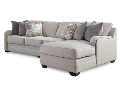 Benchcraft Dellara Fabric 3 Piece Sectional in Chalk - 3210155 / 3210146 / 3210117