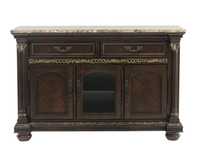 Russian Hill Collection Server with Faux Marble Top - 1808-40