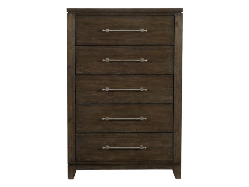 Mazin Furniture 1669-9 Griggs Collection Chest in Brown Finish 